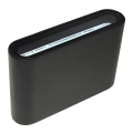 Utomhus LED Väggbelysning FLOW LED/3W/230V IP54 svart
