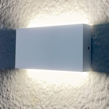 Utomhus LED vägglampa  CHICAGO 2xLED/5,5W/230V IP44 vit 