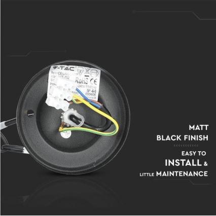 Utomhus Ljuskrona med kedja 1xE27/40W/230V IP44 svart