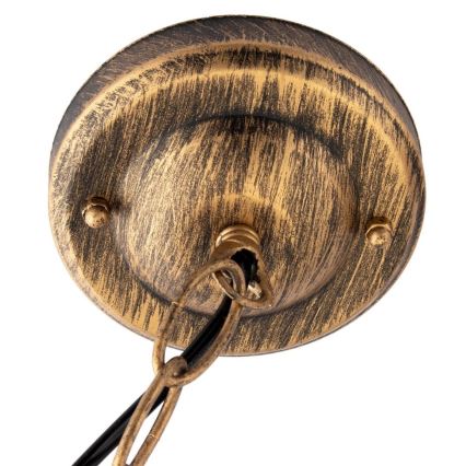 Utomhus ljuskrona med kedja 1xE27/60W/230V guld IP44