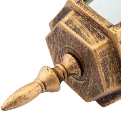 Utomhus ljuskrona med kedja 1xE27/60W/230V guld IP44