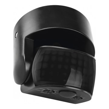 Utomhus rörelse- och skymningssensor PIR 1200W/230V IP65 svart