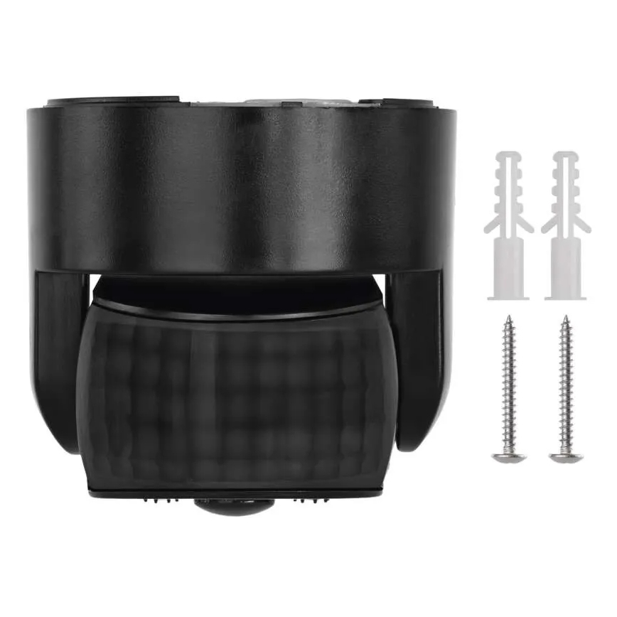 Utomhus rörelse- och skymningssensor PIR 1200W/230V IP65 svart