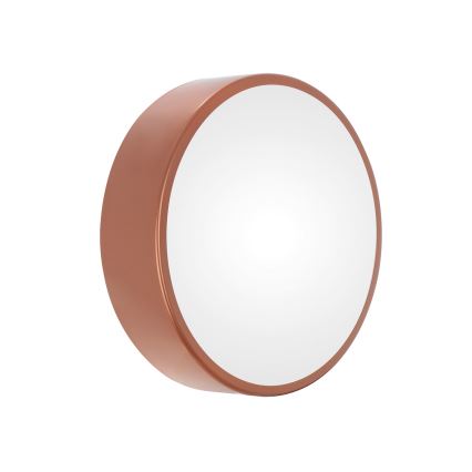 Utomhus taklampa med sensor CLEO 2xE27/24W/230V d. 30 cm koppar IP54