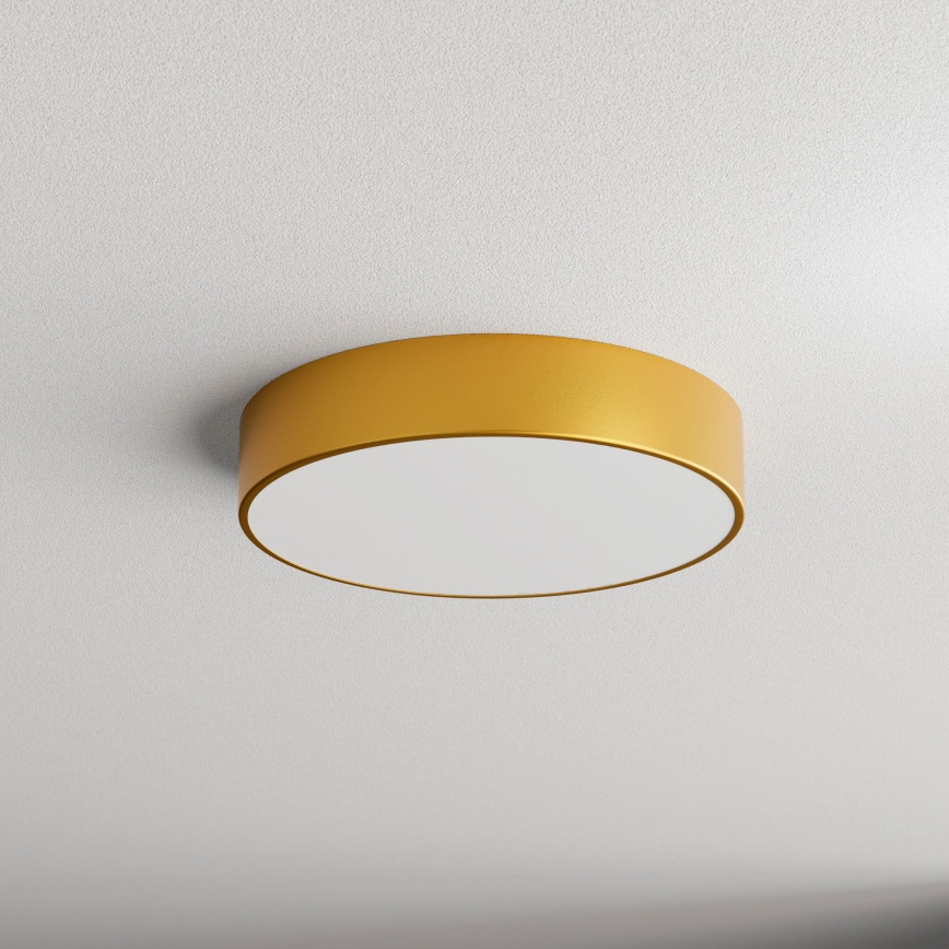 Utomhus taklampa med sensor CLEO 3xE27/24W/230V d. 40 cm guld IP54