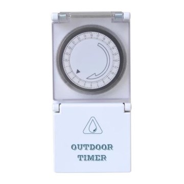 Utomhus timer mekanisk omkopplare daglig 16A/230V IP44