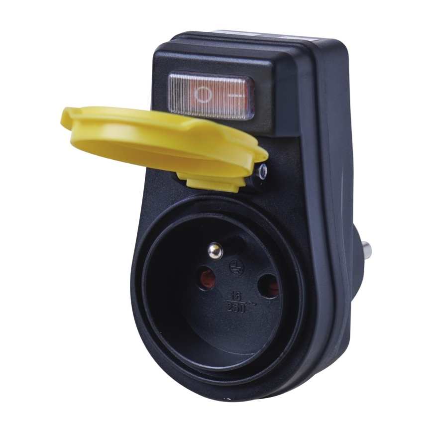 Utomhus Uttag med en strömbrytare FRENCH 250V/16A IP44