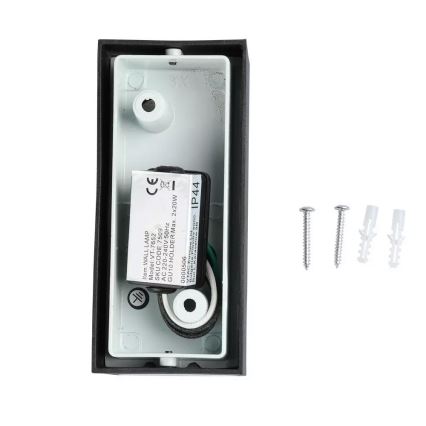 Utomhus Väggbelysning 2xGU10/20W/230V IP44