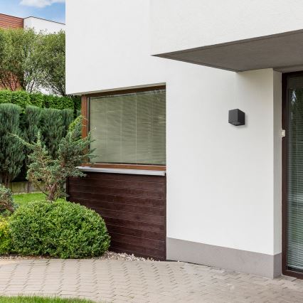 Utomhus väggbelysning BOKA 1xGU10/60W/230V IP44 svart