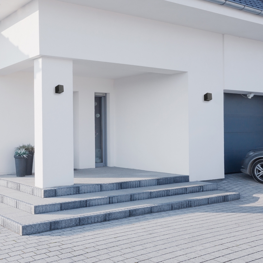 Utomhus väggbelysning BOKA 1xGU10/60W/230V IP44 svart