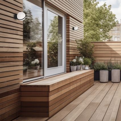 Utomhus väggbelysning CIRCULO 1xE27/40W/230V IP44