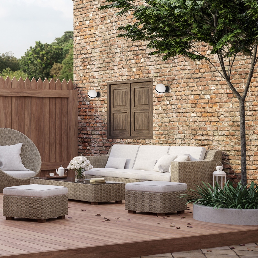 Utomhus väggbelysning CIRCULO 1xE27/40W/230V IP44