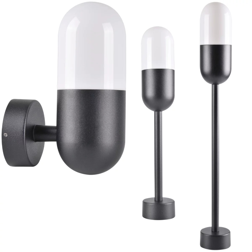 Utomhus Väggbelysning HORTEN 1xE27/10W/230V IP44