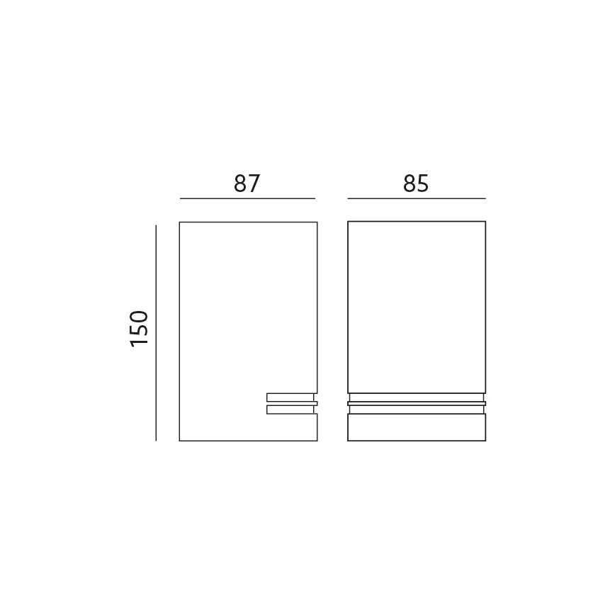 Utomhus Väggbelysning QUAZAR 1xGU10/11W/230V IP44