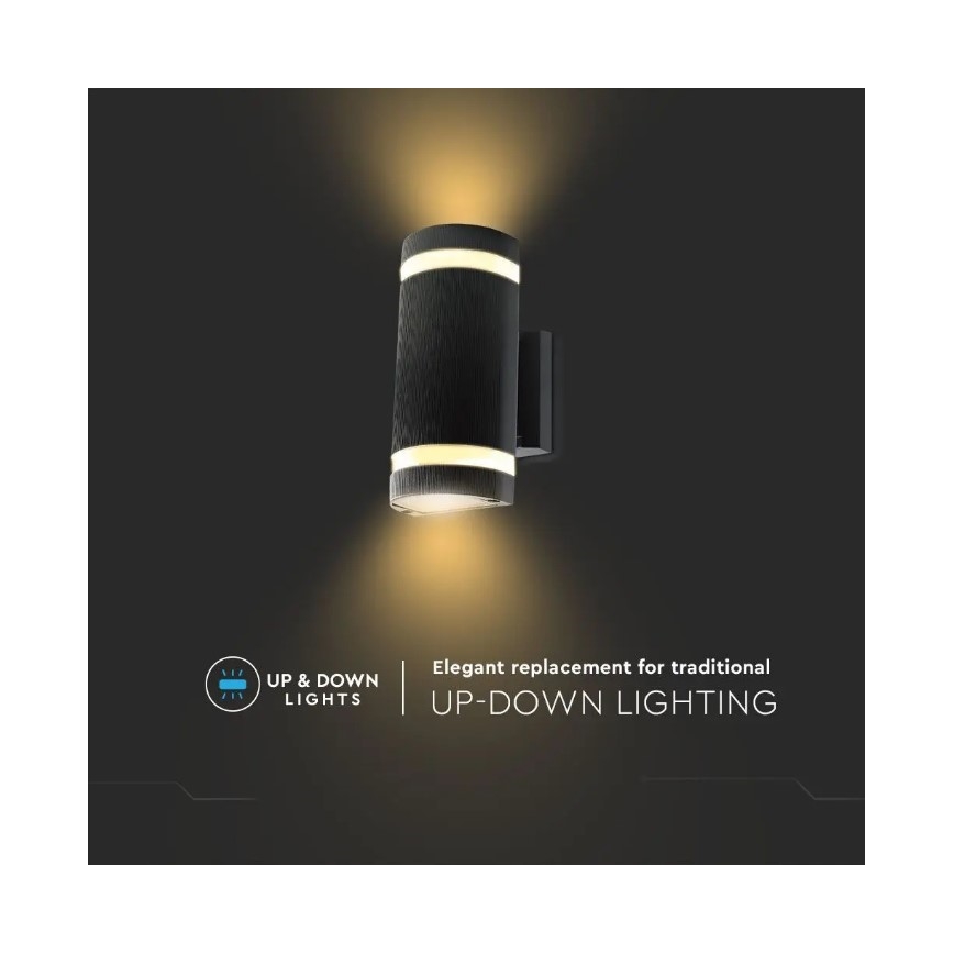 Utomhus vägglampa 2xE27/60W/230V IP44