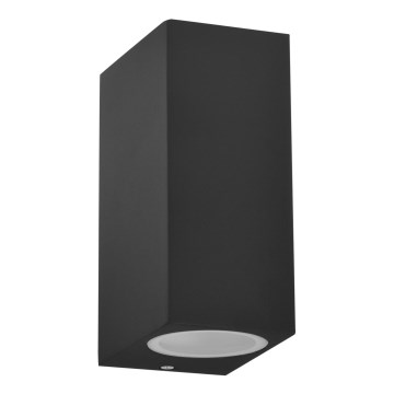 Utomhus vägglampa BOSTON 2xGU10/10W/230V antracit