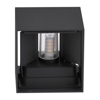 Utomhus vägglampa KIOTO 1xG9/5W/230V IP44 svart