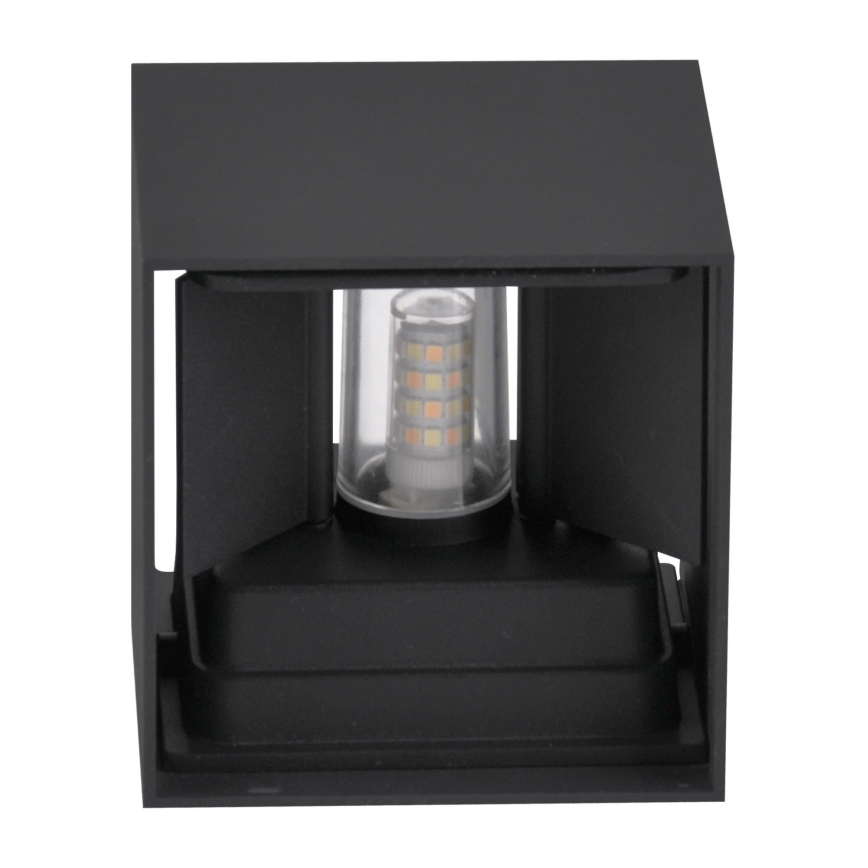 Utomhus vägglampa KIOTO 1xG9/5W/230V IP44 svart