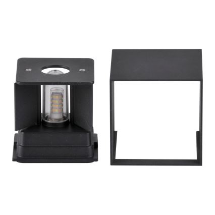 Utomhus vägglampa KIOTO 1xG9/5W/230V IP44 svart