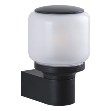 Utomhus vägglampa MADRID 1xE27/12W/230V IP44 svart