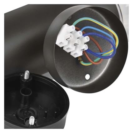 Utomhus vägglampa med sensor ARTEO 1xE27/15W/230V IP44