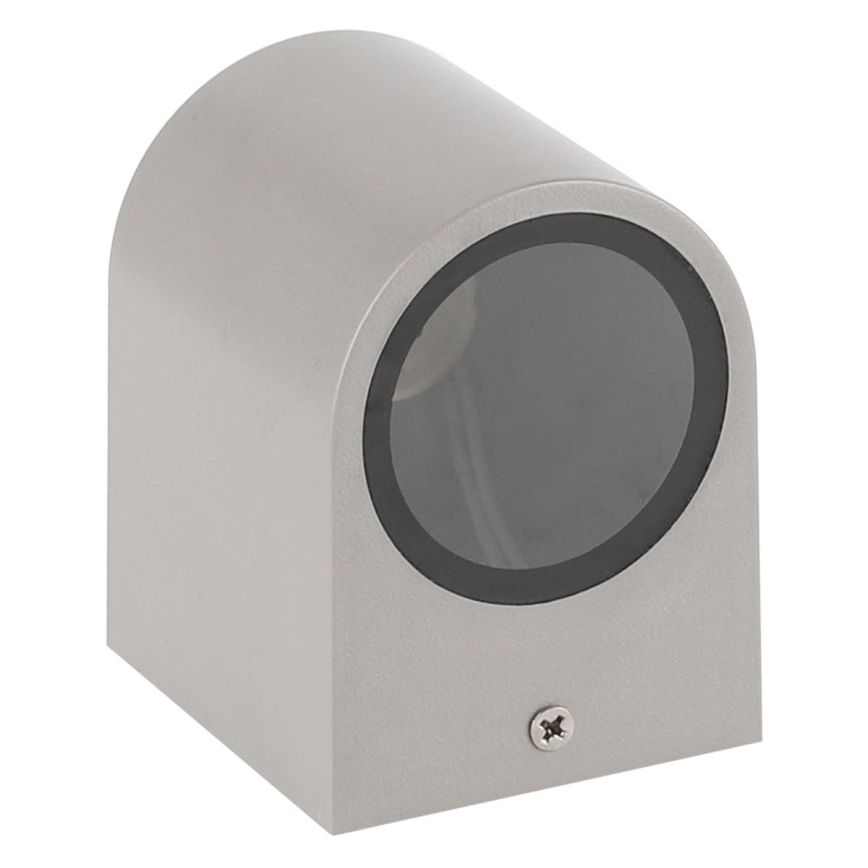 Utomhus vägglampa  PARETE 1xGU10/6W/230V IP54 grå