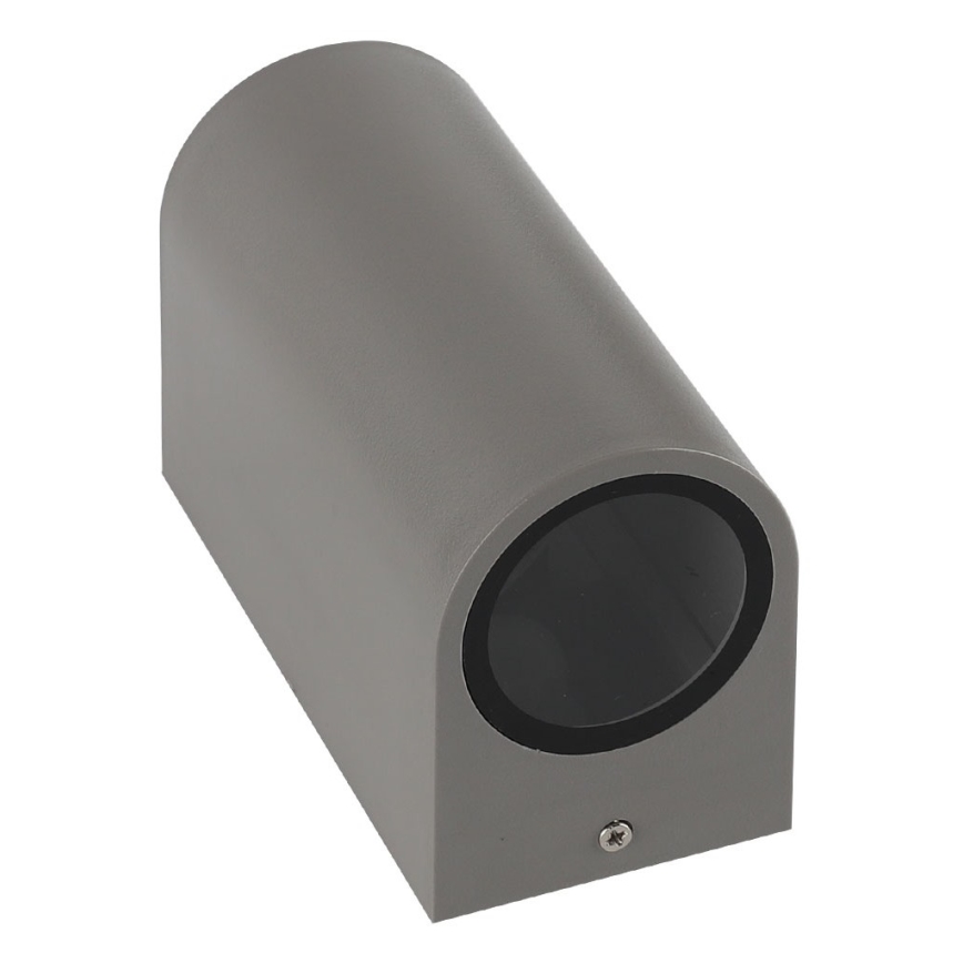 Utomhus vägglampa  PARETE 2xGU10/6W/230V IP54 grå