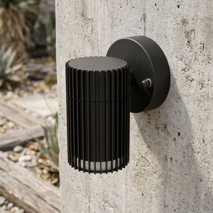 Utomhus väggspotlampa LANTHEA 1xGU10/11W/230V IP44 svart