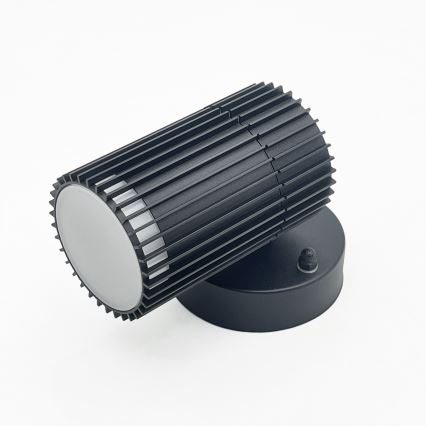 Utomhus väggspotlampa LANTHEA 1xGU10/11W/230V IP44 svart