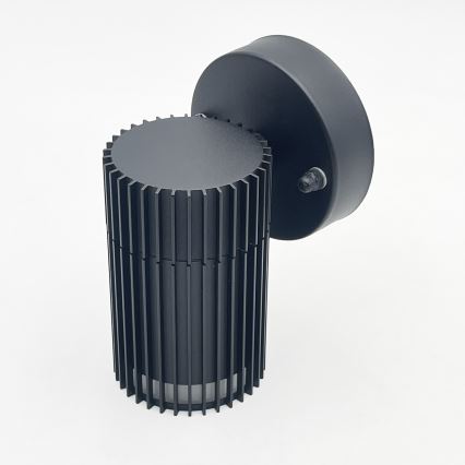 Utomhus väggspotlampa LANTHEA 1xGU10/11W/230V IP44 svart