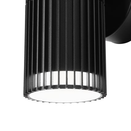 Utomhus väggspotlampa LANTHEA 1xGU10/11W/230V IP44 svart