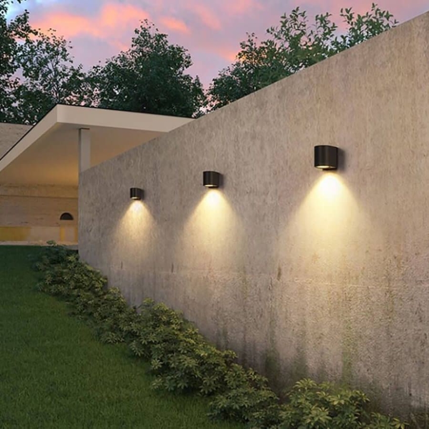 Utomhus Väggspotlight BOSTON 1xGU10/10W/230V IP44