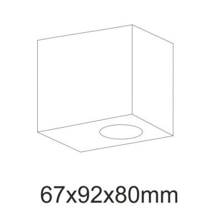 Utomhus Väggspotlight BOSTON 1xGU10/35W/230V IP44