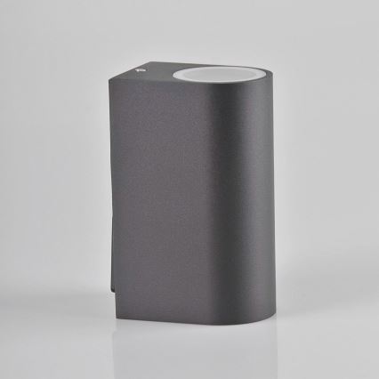 Utomhus Väggspotlight BOSTON 2xGU10/10W/230V IP44