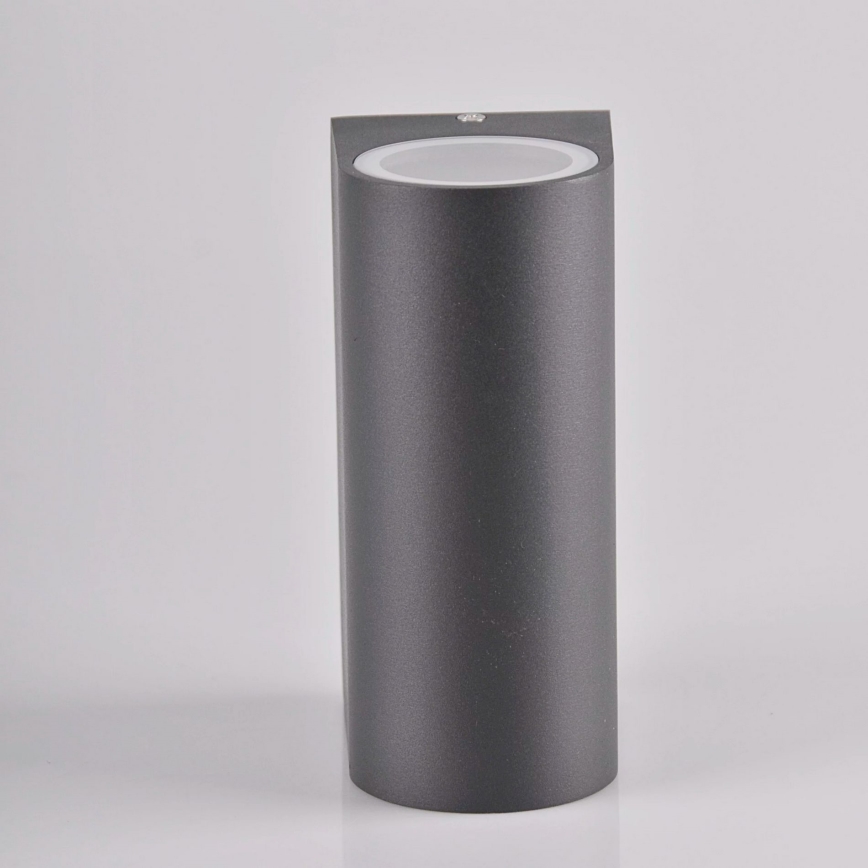 Utomhus Väggspotlight BOSTON 2xGU10/10W/230V IP44