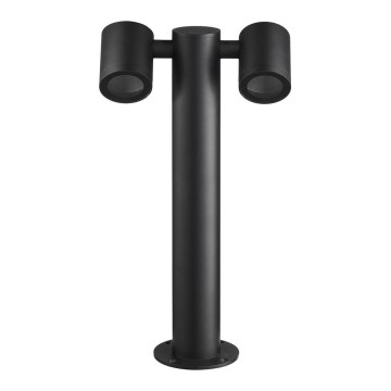 Utomhusbelysning KETTO 2xGU10/60W/230V IP44 svart