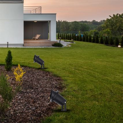 Utomhusbelysning VILO 1xGU10/60W/230V IP65 svart