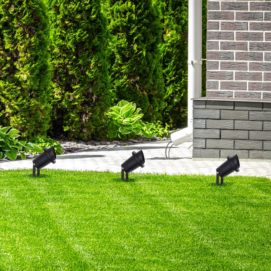 Utomhusbelysning VILO 1xGU10/60W/230V IP65 svart