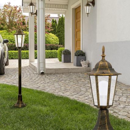 Utomhuslampa 1xE27/20W/230V IP43 96,5 cm patina