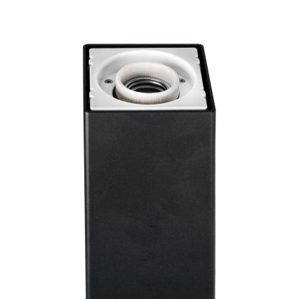 Utomhuslampa 1xE27/40W/230V IP44 50 cm svart/rökfärgad