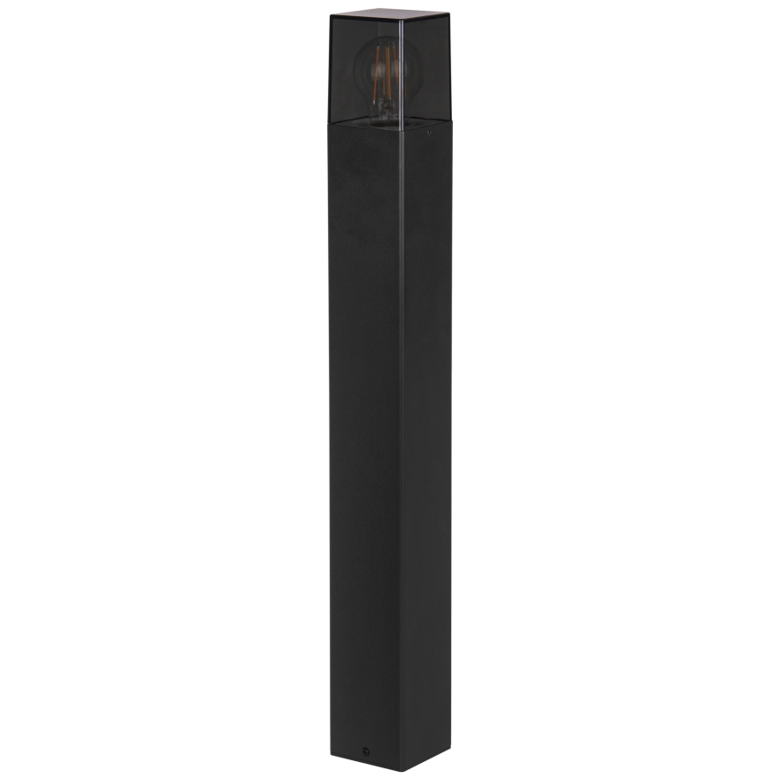 Utomhuslampa 1xE27/40W/230V IP44 80 cm svart/rökfärgad