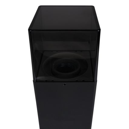 Utomhuslampa 1xE27/40W/230V IP44 80 cm svart/rökfärgad