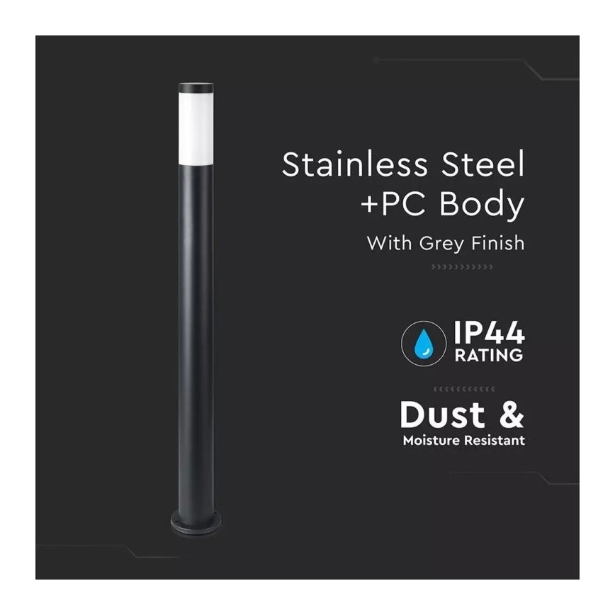 Utomhuslampa 1xE27/60W/230V IP44 110cm svart