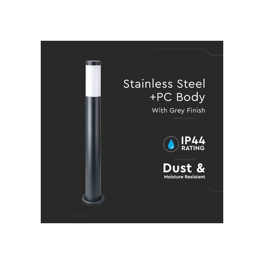 Utomhuslampa 1xE27/60W/230V IP44 80cm svart