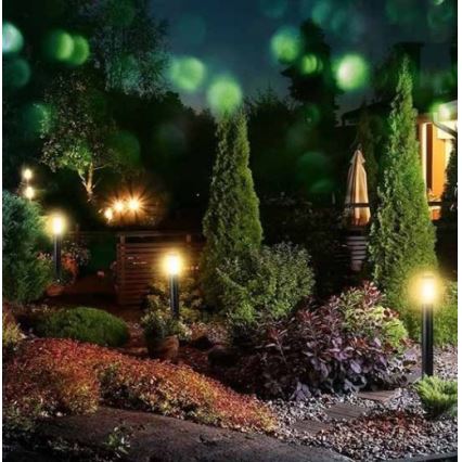 Utomhuslampa 1xE27/60W/230V IP44 80cm svart