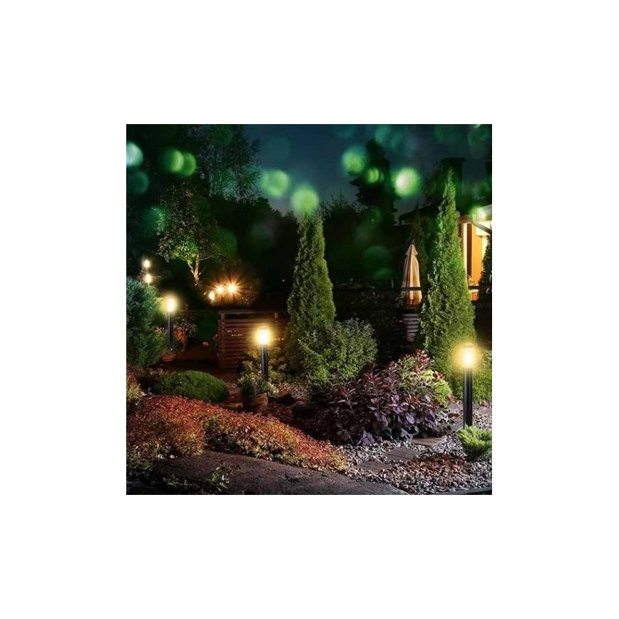 Utomhuslampa 1xE27/60W/230V IP44 80cm svart