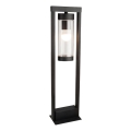 Utomhuslampa 1xE27/60W/230V IP44 svart/rökbrun