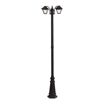 Utomhuslampa 2xE27/60W/230V IP44 232cm svart
