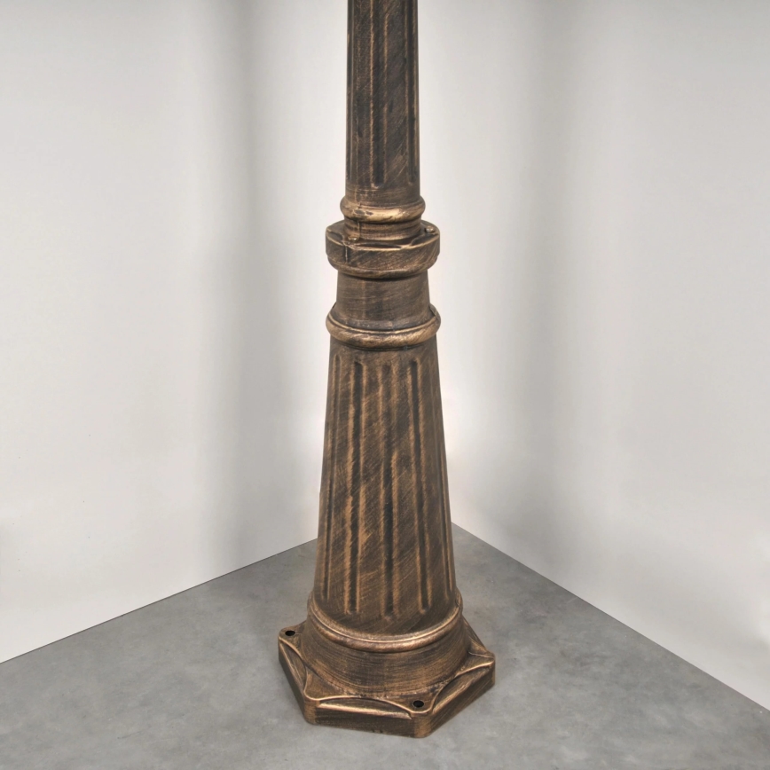 Utomhuslampa 3xE27/20W/230V IP43 2,58 m patina