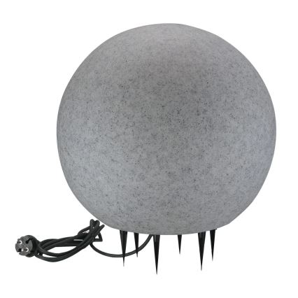 Utomhuslampa ARGENTO 1xE27/15W/230V diameter 40 cm IP65 grå